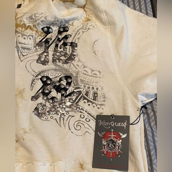 KEY CLOSET | Men’s hoodie | Embellished full zip Hoodie Streetwear NWT size XL - Picture 7 of 11